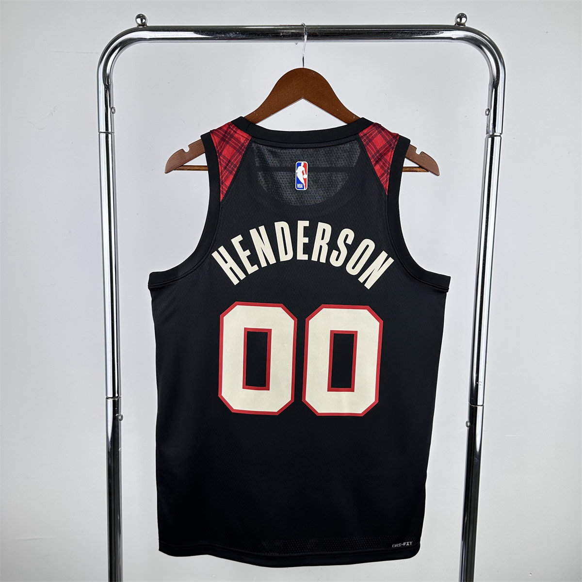 NBA Portland Trail Blazers 2024 Round Neck Black Jersey HENDERSON#00 S-XXL