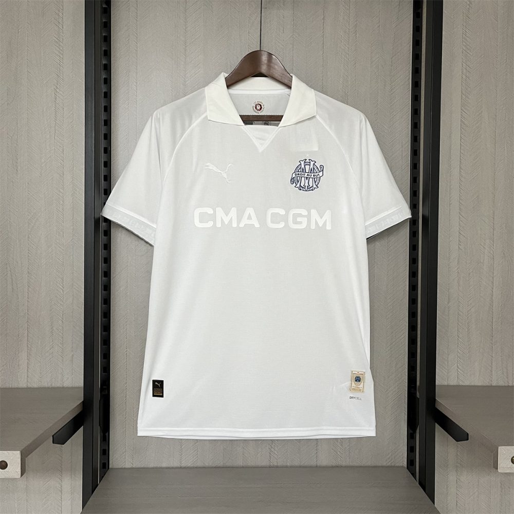 24/25 Marseille 125th Anniversary white Jersey Fan Version