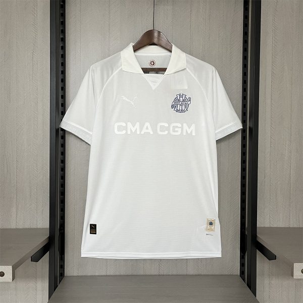 24/25 Marseille 125th Anniversary white Jersey Fan Version