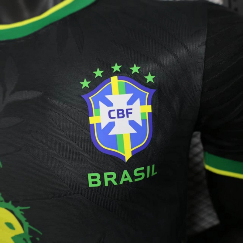 2025/26 Brazil Dove Edition Black jersey Player Version