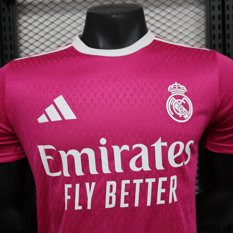 25/26 Real Madrid Co Branded Special Edition Pink jersey Player Version
