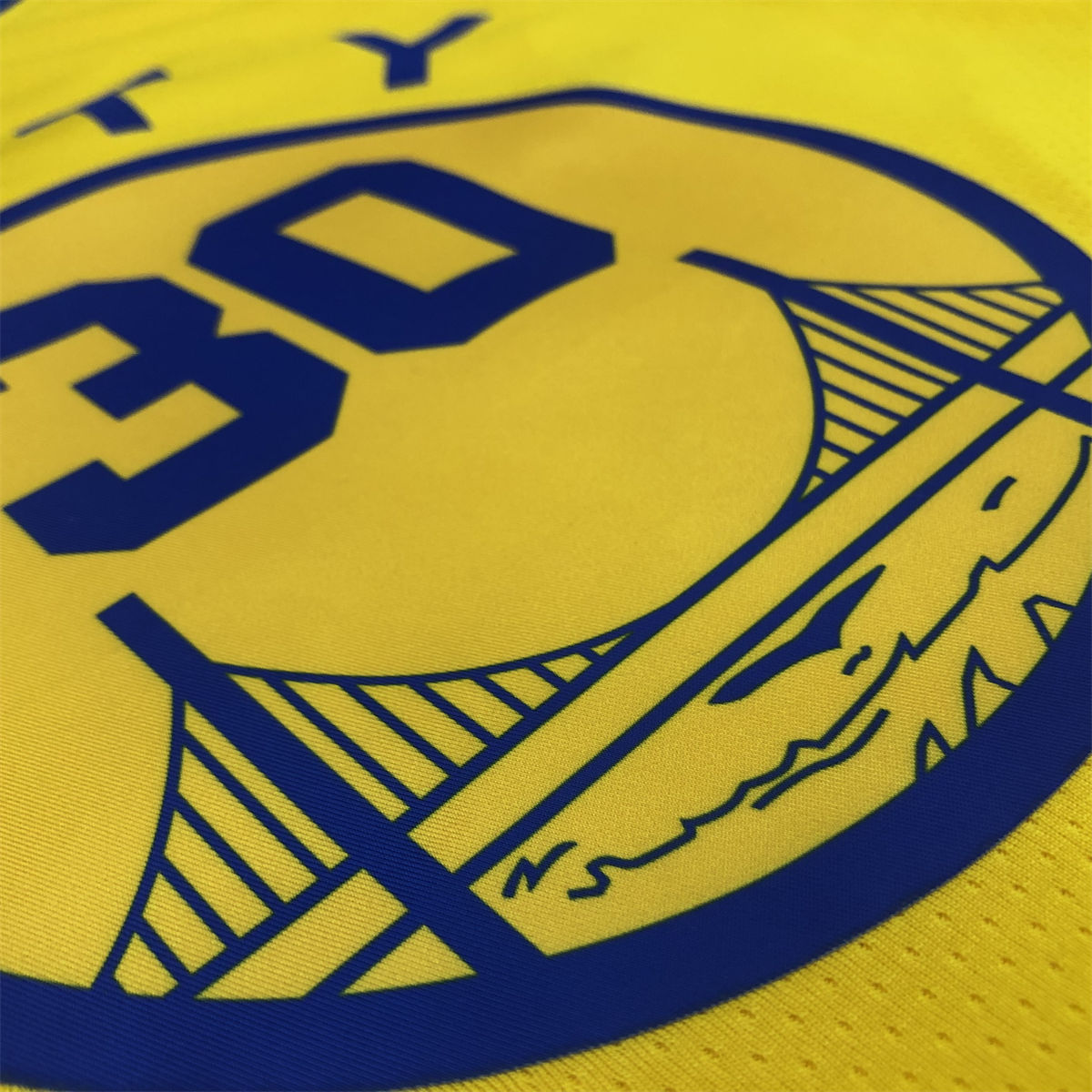 NBA Golden State Warriors Round neck Yellow Jersey CURRY#30 S-XXL