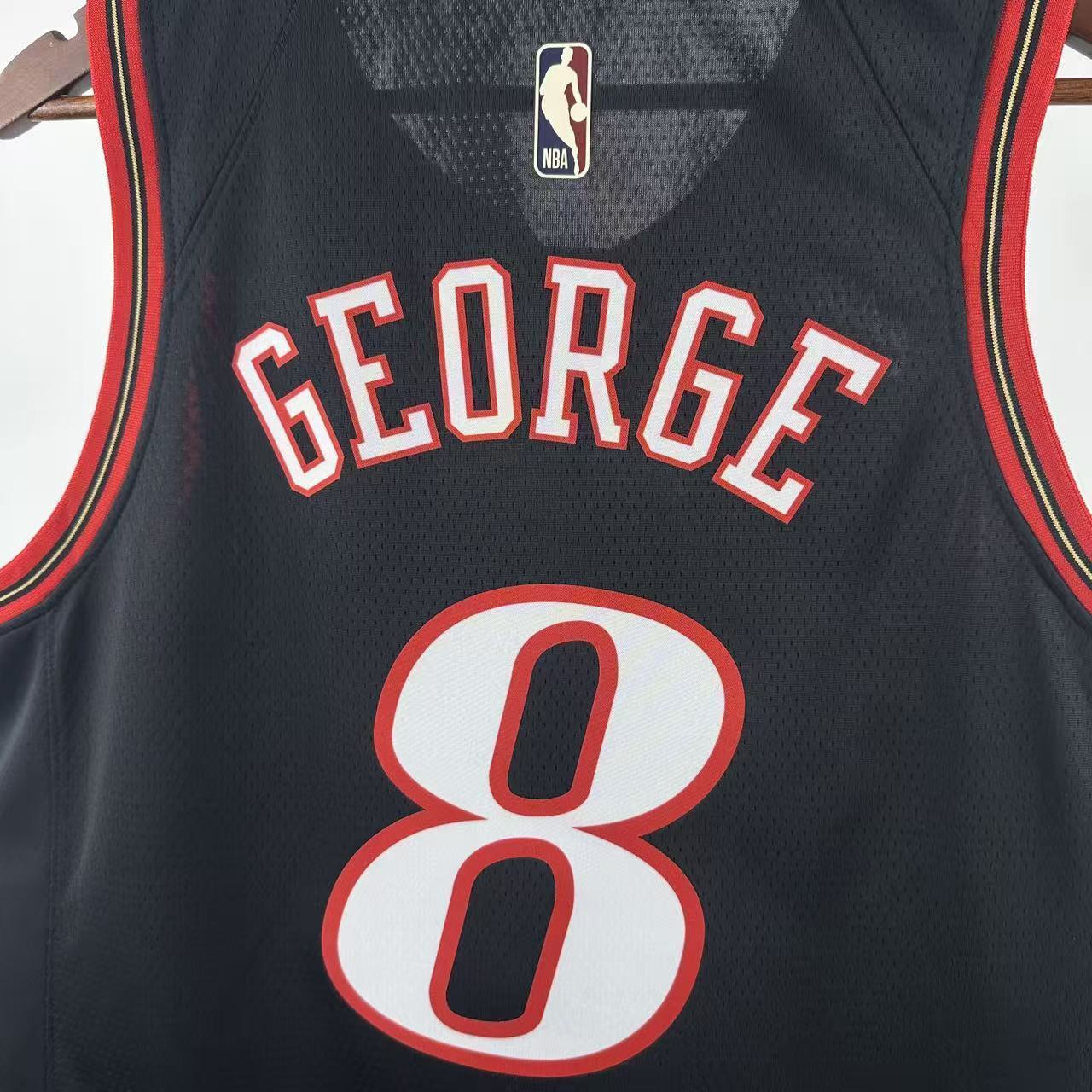 NBA Philadelphia 76ers 2026 Vintage Style Black Jersey GEORGE#8