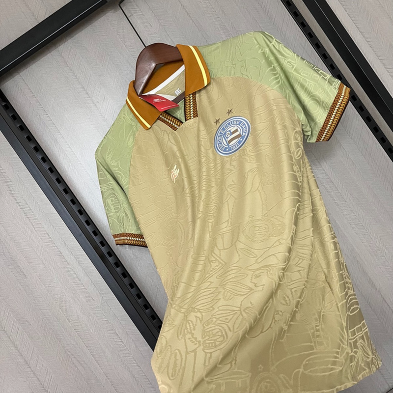 2025/26 Bahia Beige Jersey Fan Version