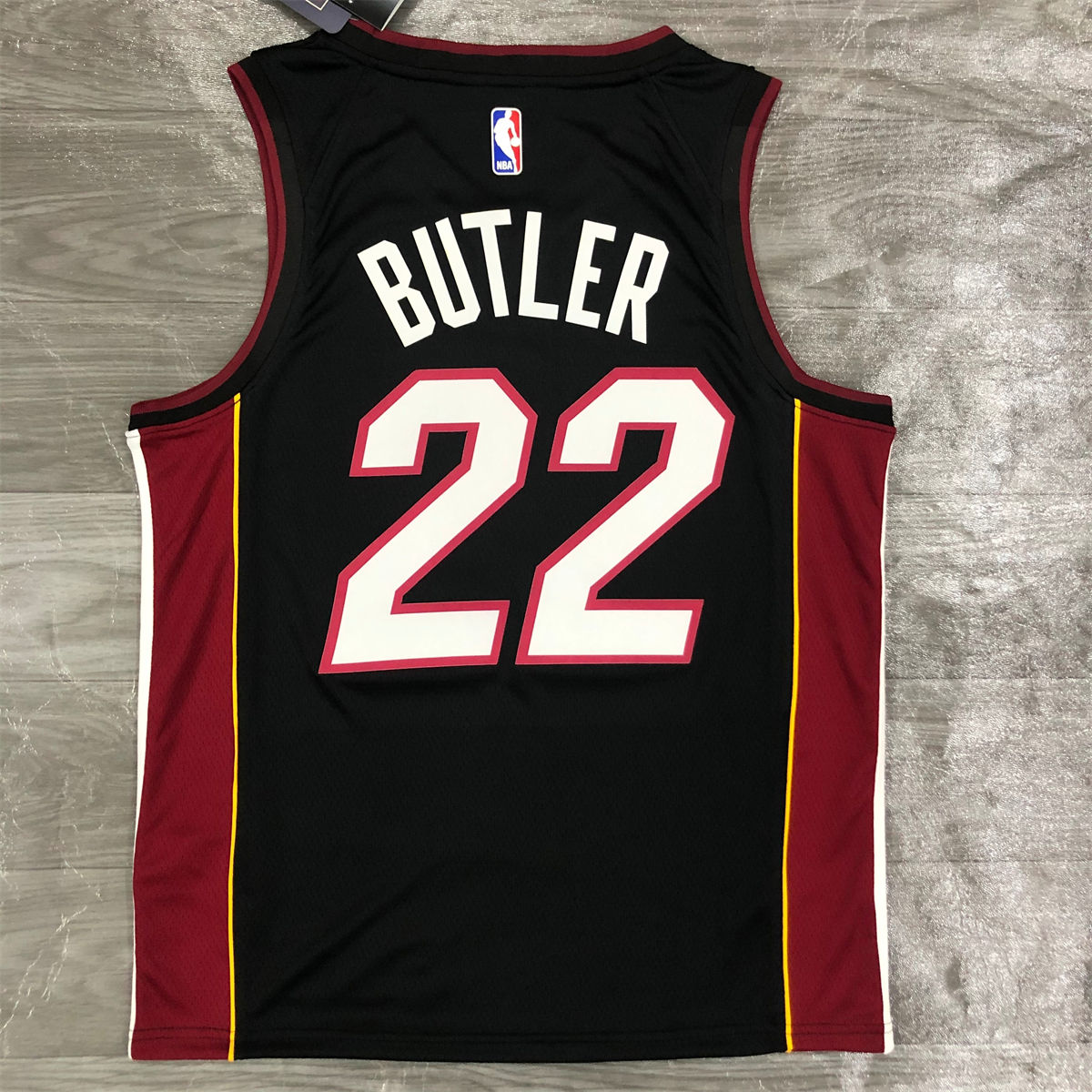 NBA Miami Hearts V-Neck Black Jersey BATLER#22 S-XXL