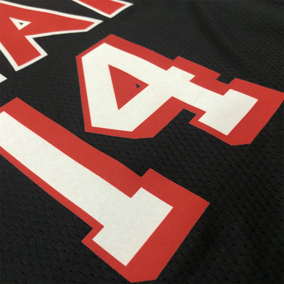 NBA Miami Hearts round neck Black Jersey HERRO#14 S-XXL