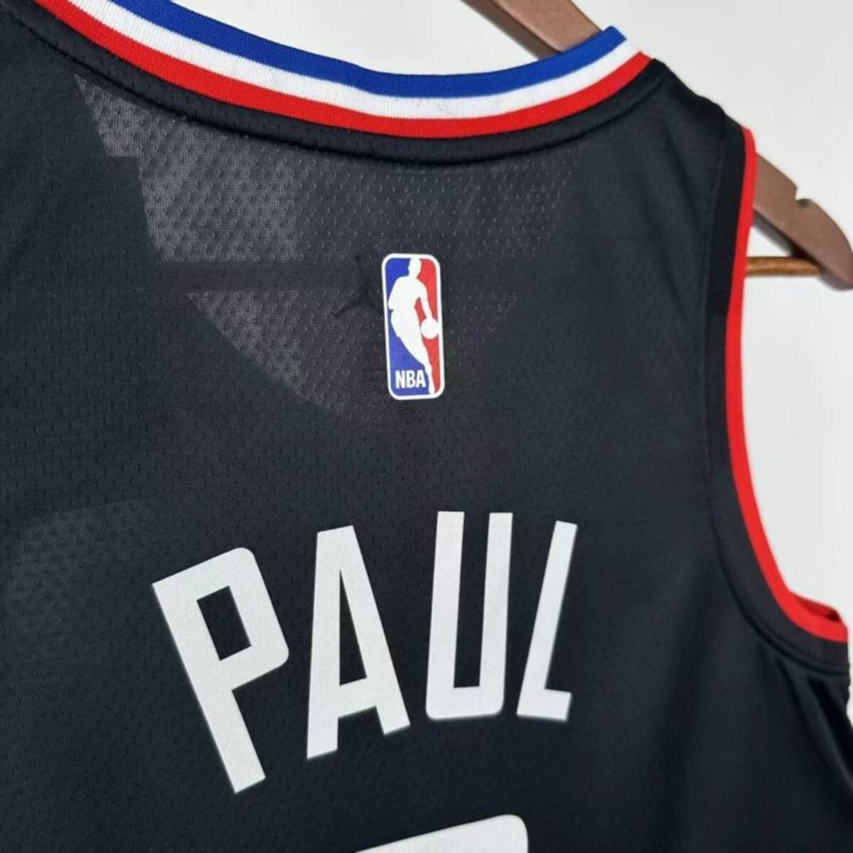 NBA Los Angeles Clippers V-Neck Black jersey PAUL#3 S-XXL