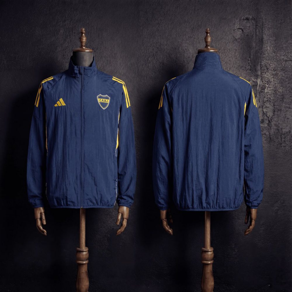 2026 Boca Juniors Black Jacket Windbreaker Sport Unifom