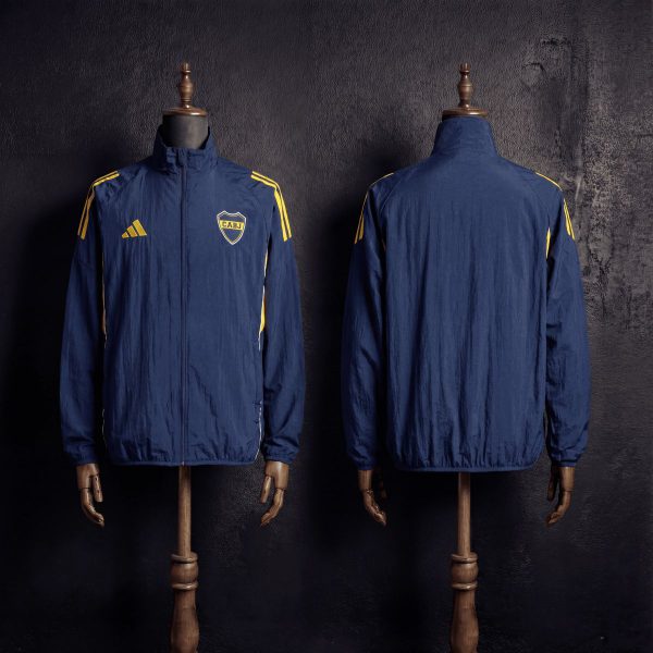 2026 Boca Juniors Black Jacket Windbreaker Sport Unifom