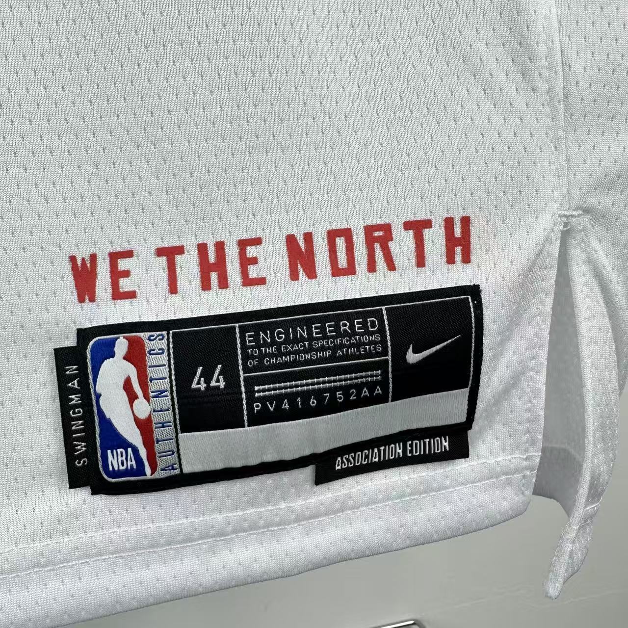 NBA Toronto Raptors V-Neck White Jersey INGRAM#3