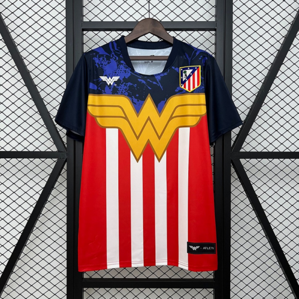 2025/26 Atletico Madrid Fantasyt Wonder Woman Jersey Fan Version