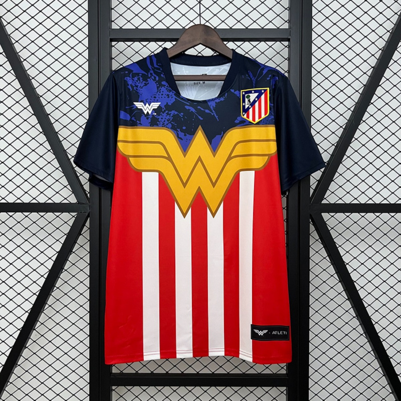 2025/26 Atletico Madrid Fantasyt Wonder Woman Jersey Fan Version