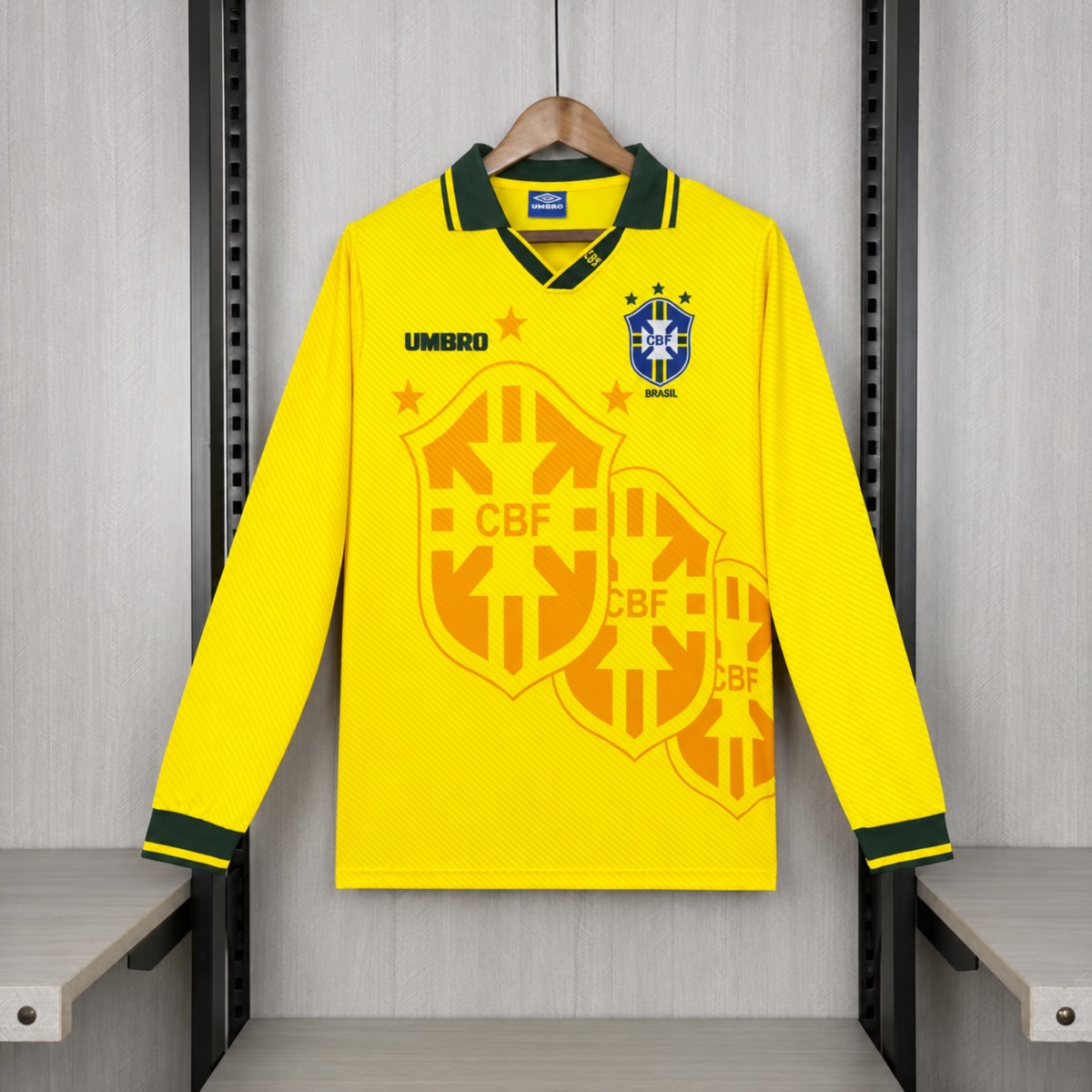 Retro 1993/94 Brazil Home Jersey Fan Version