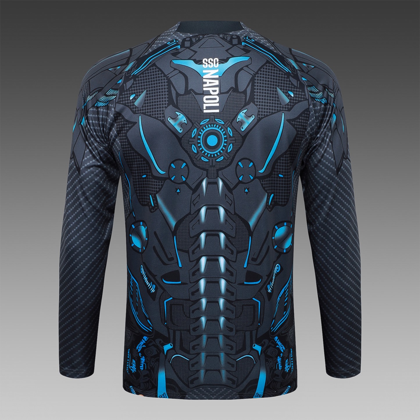 2025/26 Naples dark gray Long-sleeved half-pull training kit Football team kit