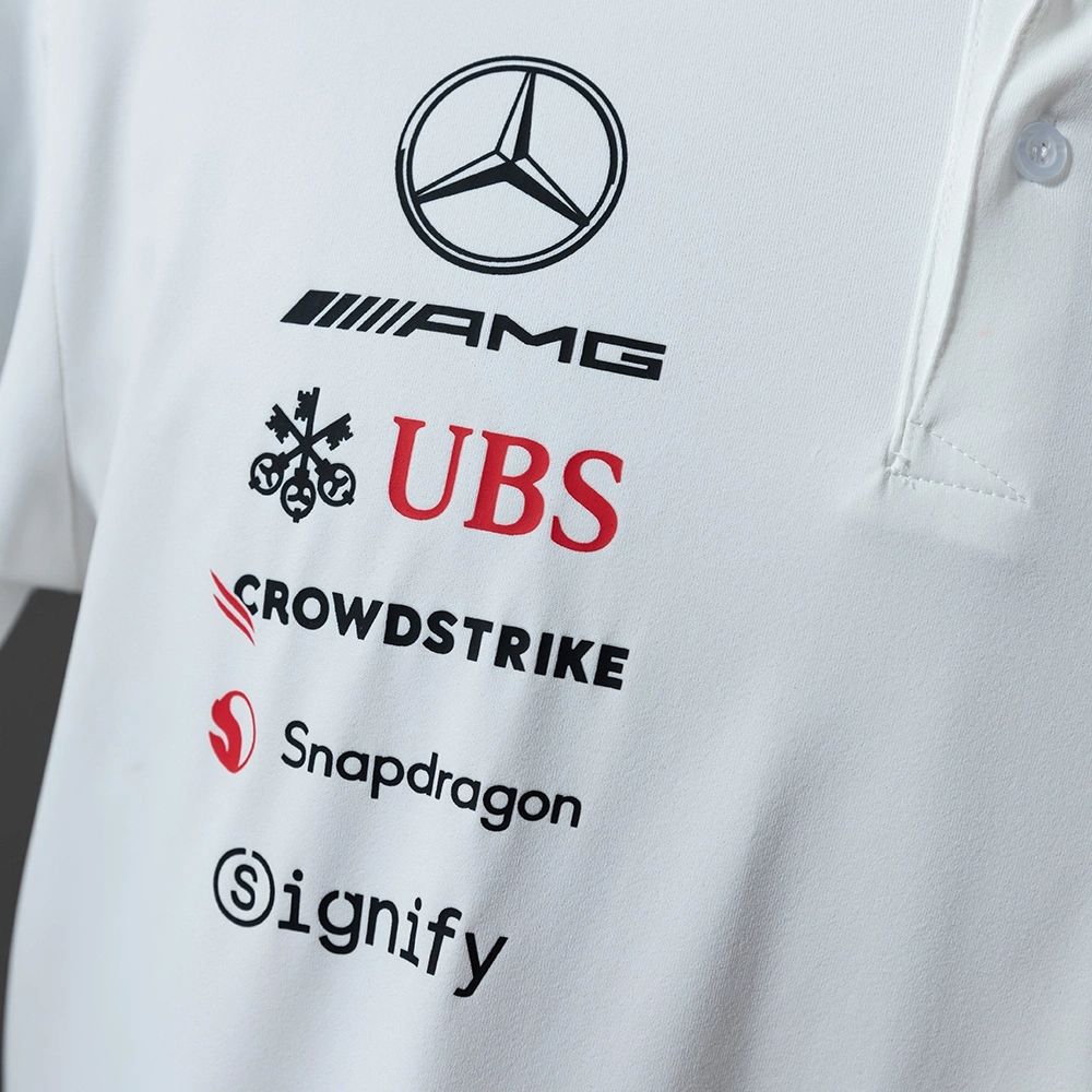 F1 Racing Mercedes-AMG 2025 White Shirt