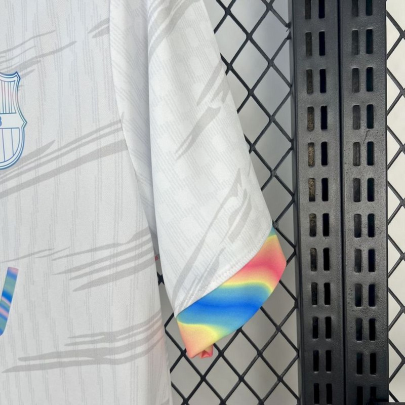 2025/26 Barcelona Special Edition White jersey Fan Version