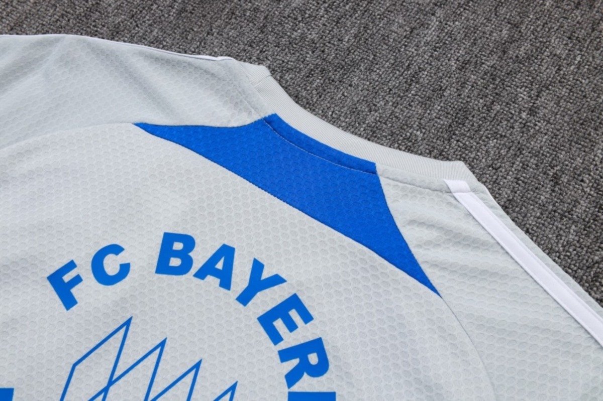 2026 Bayern Munich Grey Training Set Shirt and Shorts