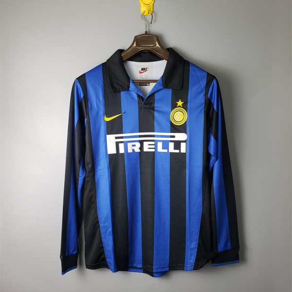 Retro Inter Milan 1998 Home Jersey Long Sleeve Fan Version
