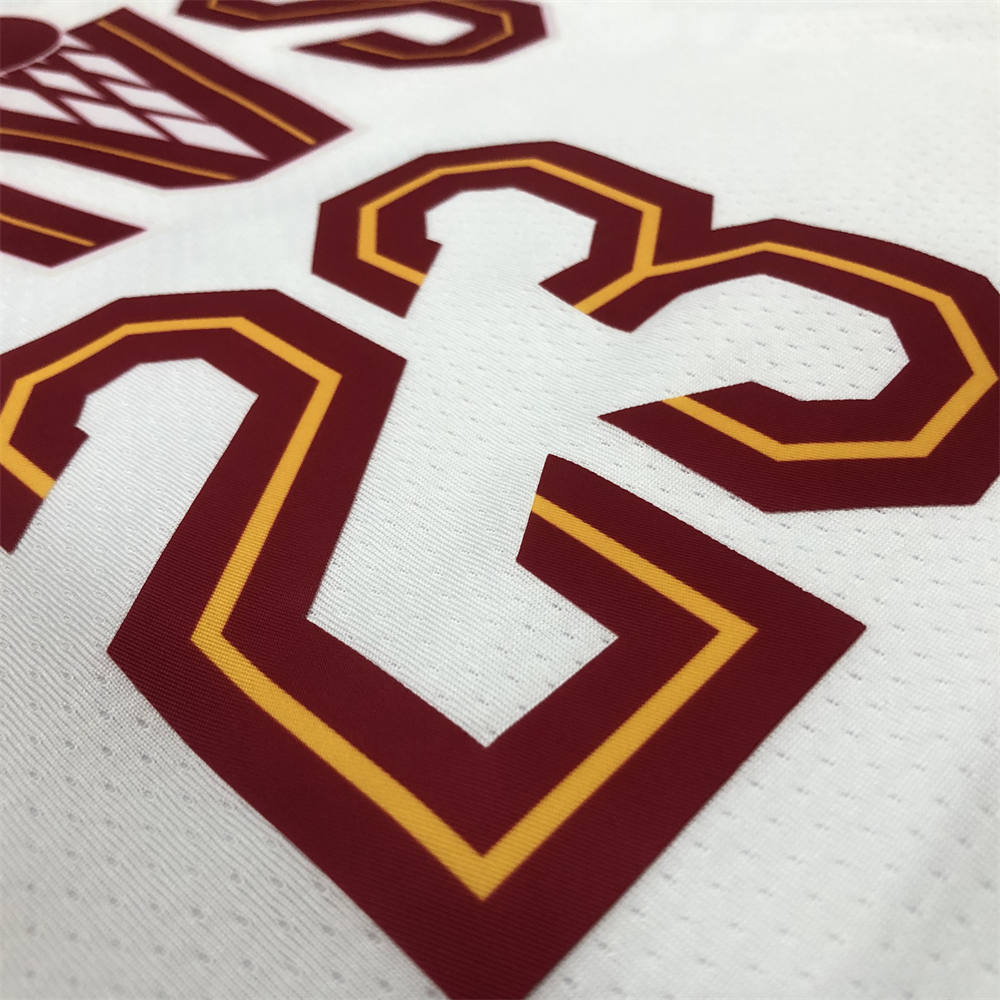 NBA Cleverland Cavaliers Round Neck White jersey JAMES#23 S-XXL
