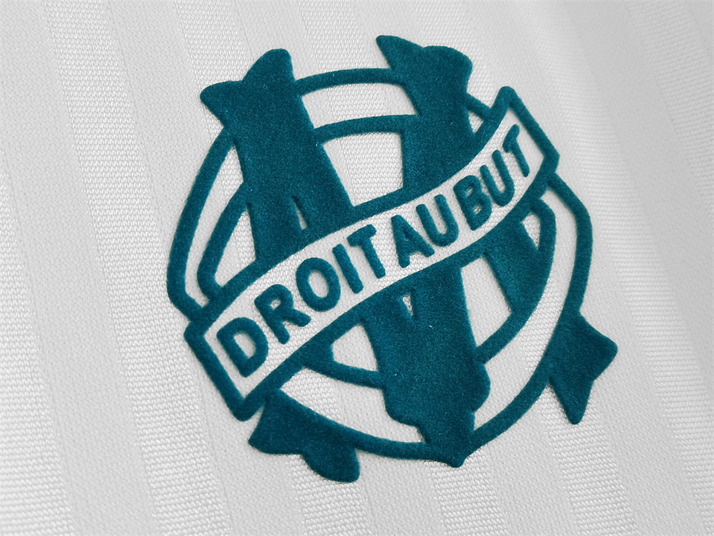 Retro Marseille 1990 Home Long Sleeve jersey Fan Version