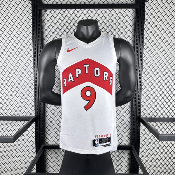NBA Toronto Raptors V-Neck White Jersey BARRETT#9 S-XXL
