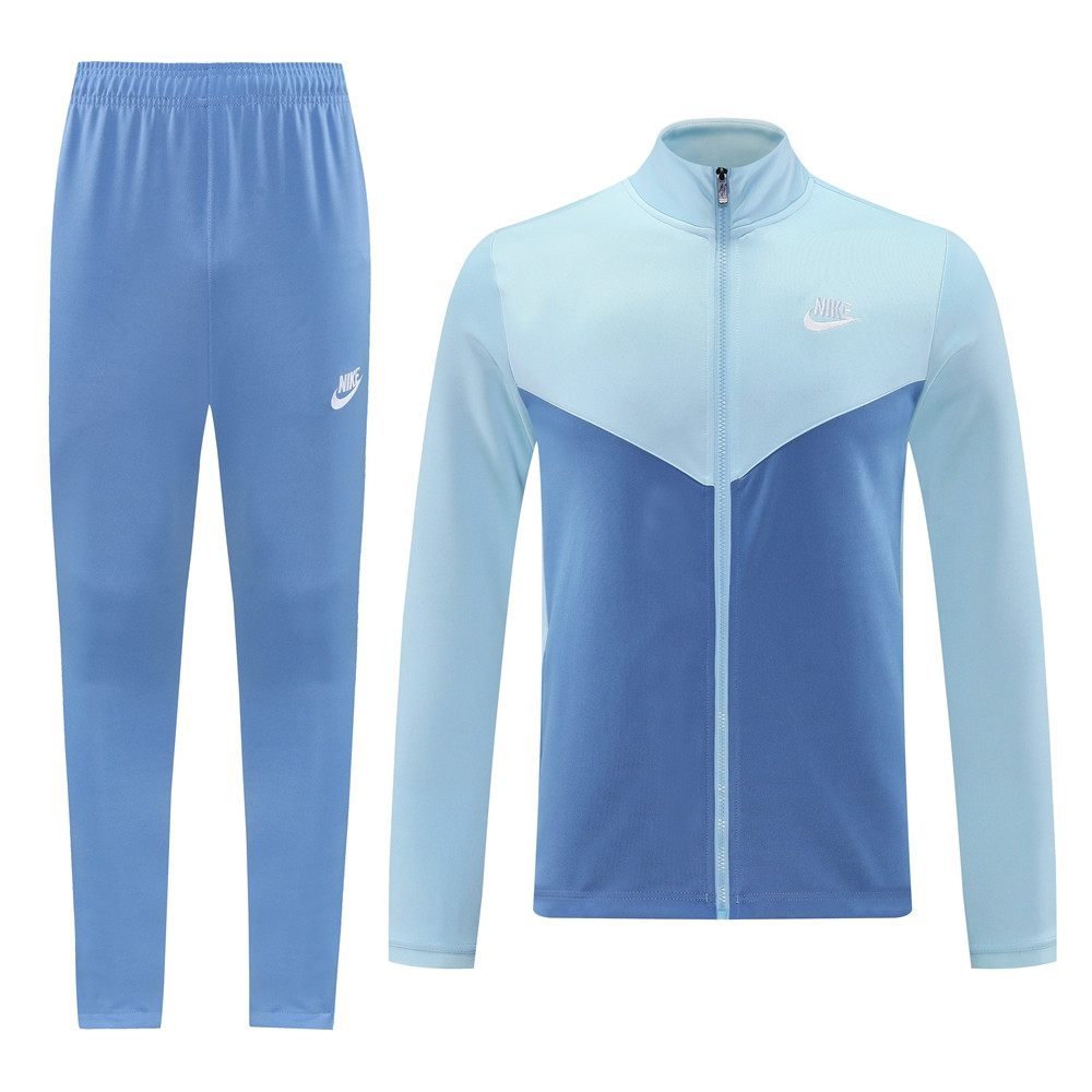 2024 Nike Light Blue Jacket Training Suit Set Football Team Shirt Sports Fashion