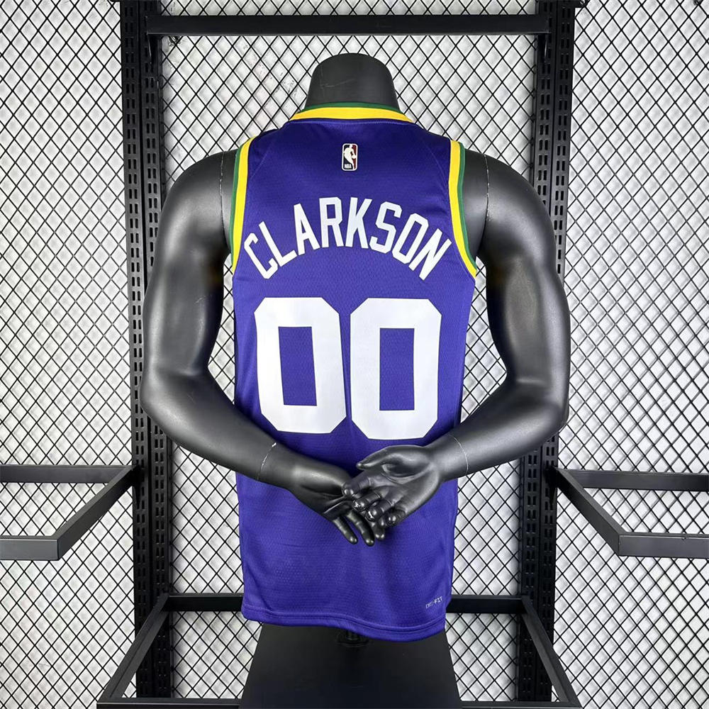 NBA Utah Jazz CLARKSON#00 2023/24 Swingman Replica Jersey - Classic Edition S-XXL
