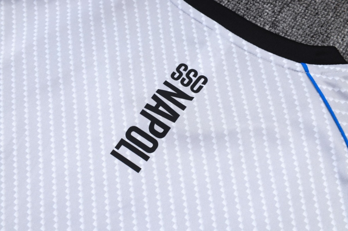 2026 Naples Light gray Training Set Shirt and Shorts