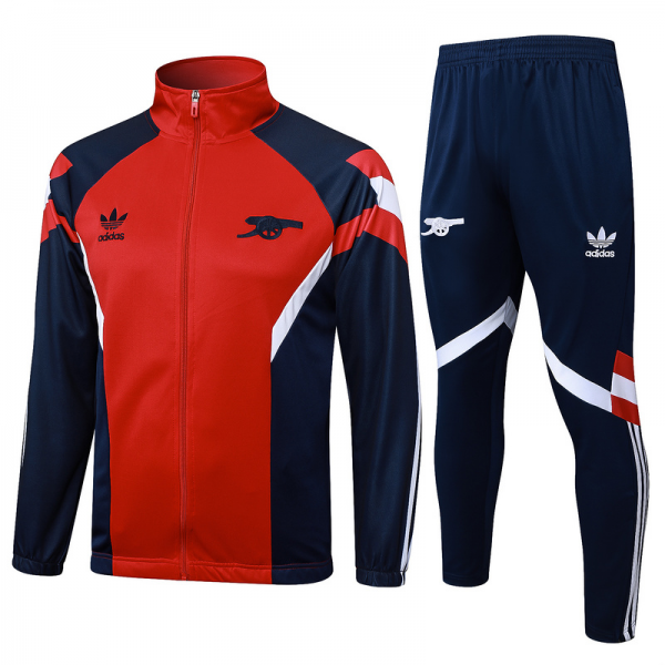 2024/25 Arsenal Red Jacket Training Suit Set Football Team Shirt Sports Fashion