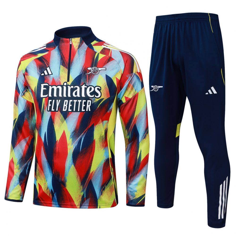 202526 Arsenal colorful Long-sleeved half-pull training kit Football team kit