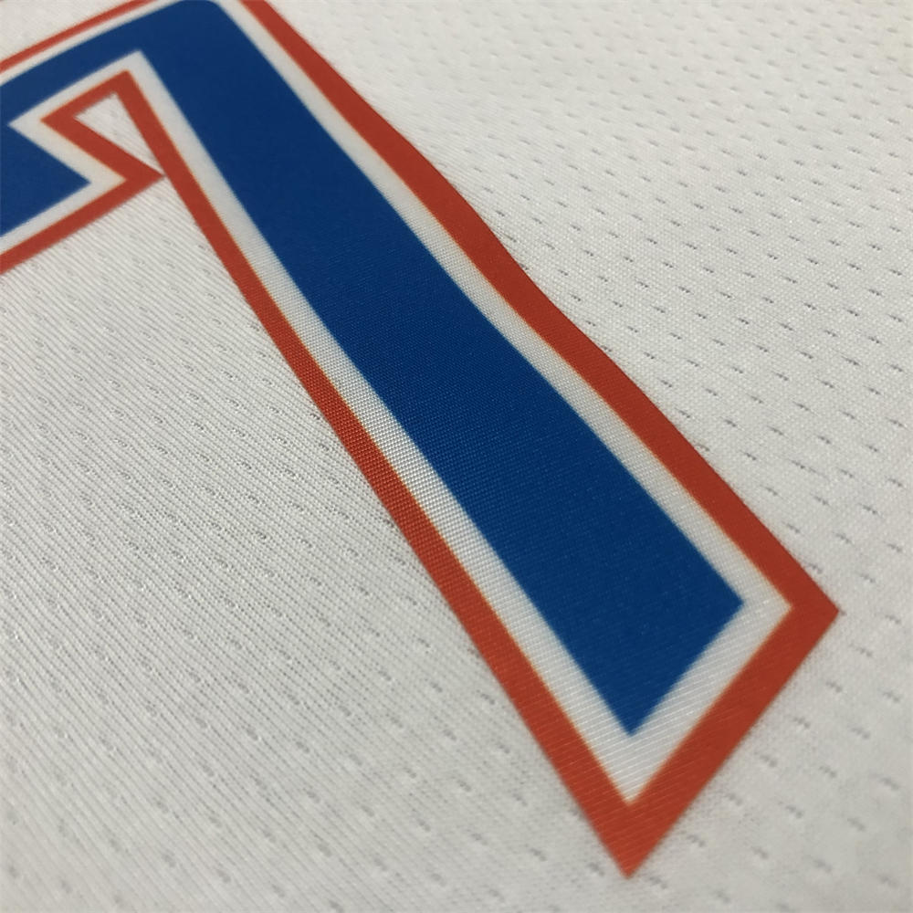 NBA Oklahoma City Thunder V-Neck White Jersey ANTHONY#7 S-XXL