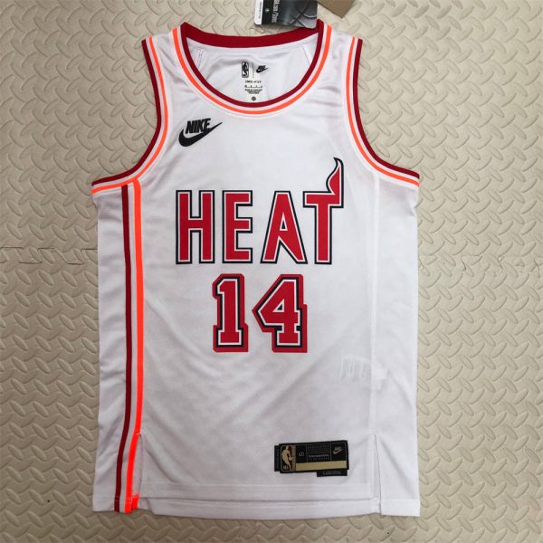 NBA Miami Hearts V-Neck White Jersey HERRO#14 S-XXL