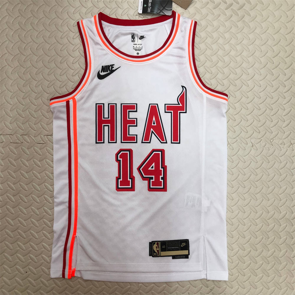 NBA Miami Hearts V-Neck White Jersey HERRO#14 S-XXL