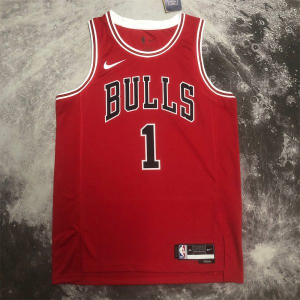 NBA Chicago Bulls ROSE#1 2022/23 Red Icon Edition Swingman Jersey S-XXL