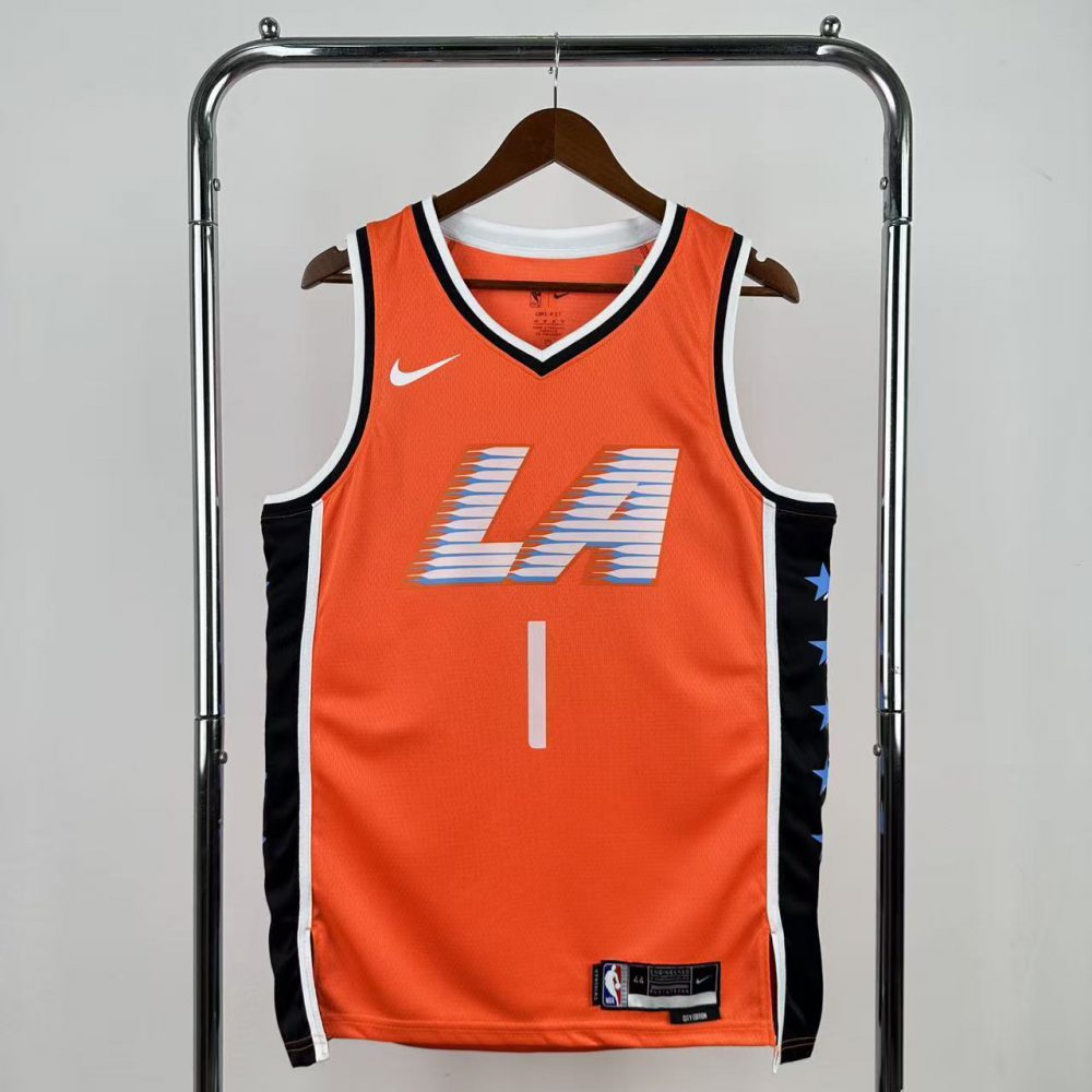 NBA 2026 Los Angeles Clippers City Edition Orange Jersey HARDEN#1