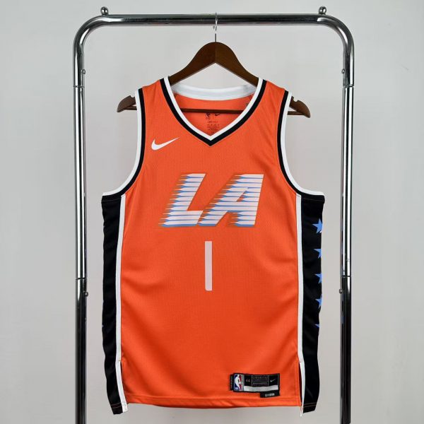 NBA 2026 Los Angeles Clippers City Edition Orange Jersey HARDEN#1