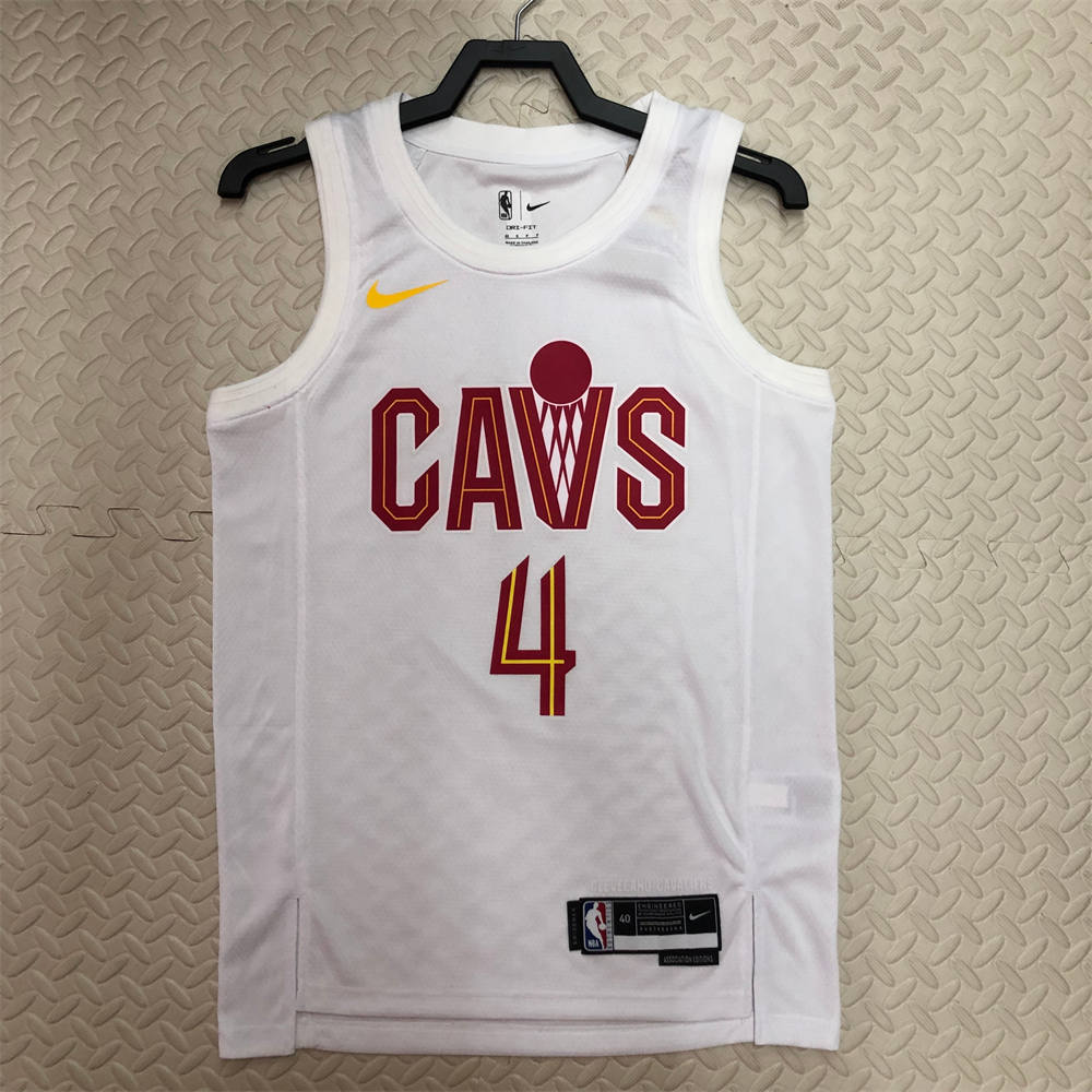 NBA Cleverland Cavaliers Round Neck White jersey MOBLEY#4 S-XXL