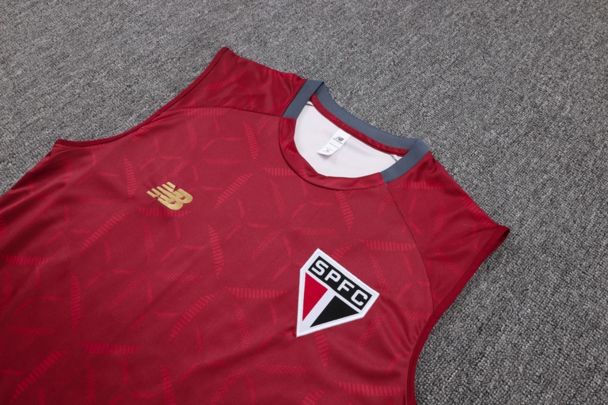 2026 Sao Paulo Maroon Training Set Shirt and Shorts