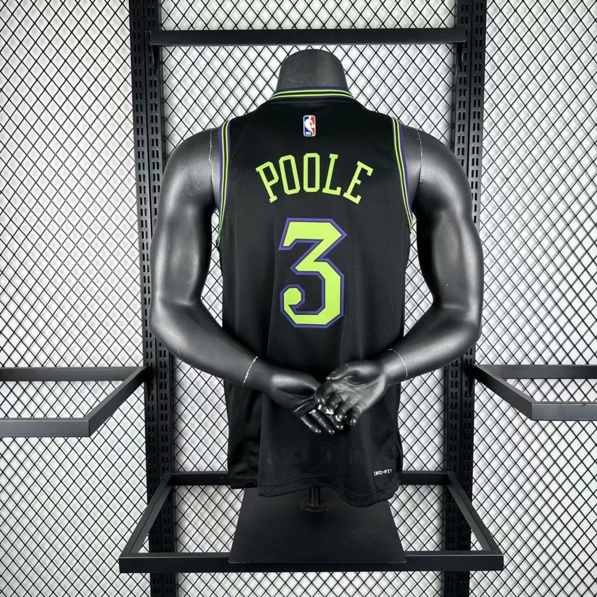 NBA New Orleans Pelicans 2024 City Edition Round Neck Black jersey POOLE#3 S-XXL