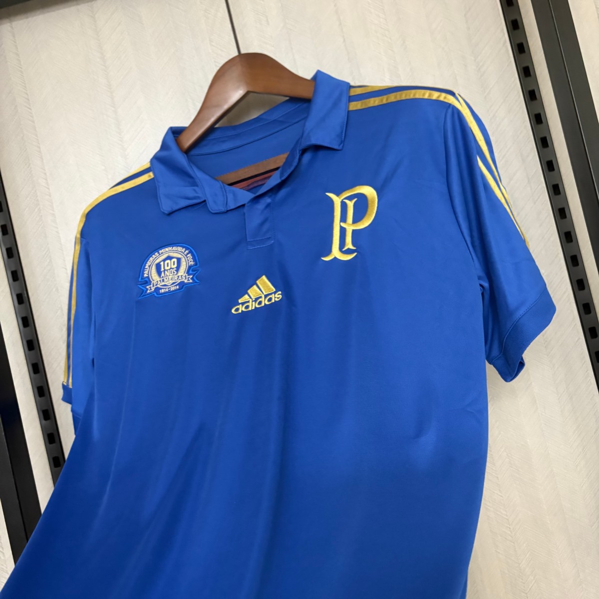 Retro 2014/15 Palmeiras 100th Anniversary Edition Blue Jersey