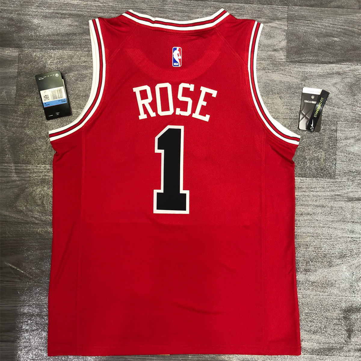 NBA Chicago Bulls Round neck Red Jersey ROSE#1 S-XXL