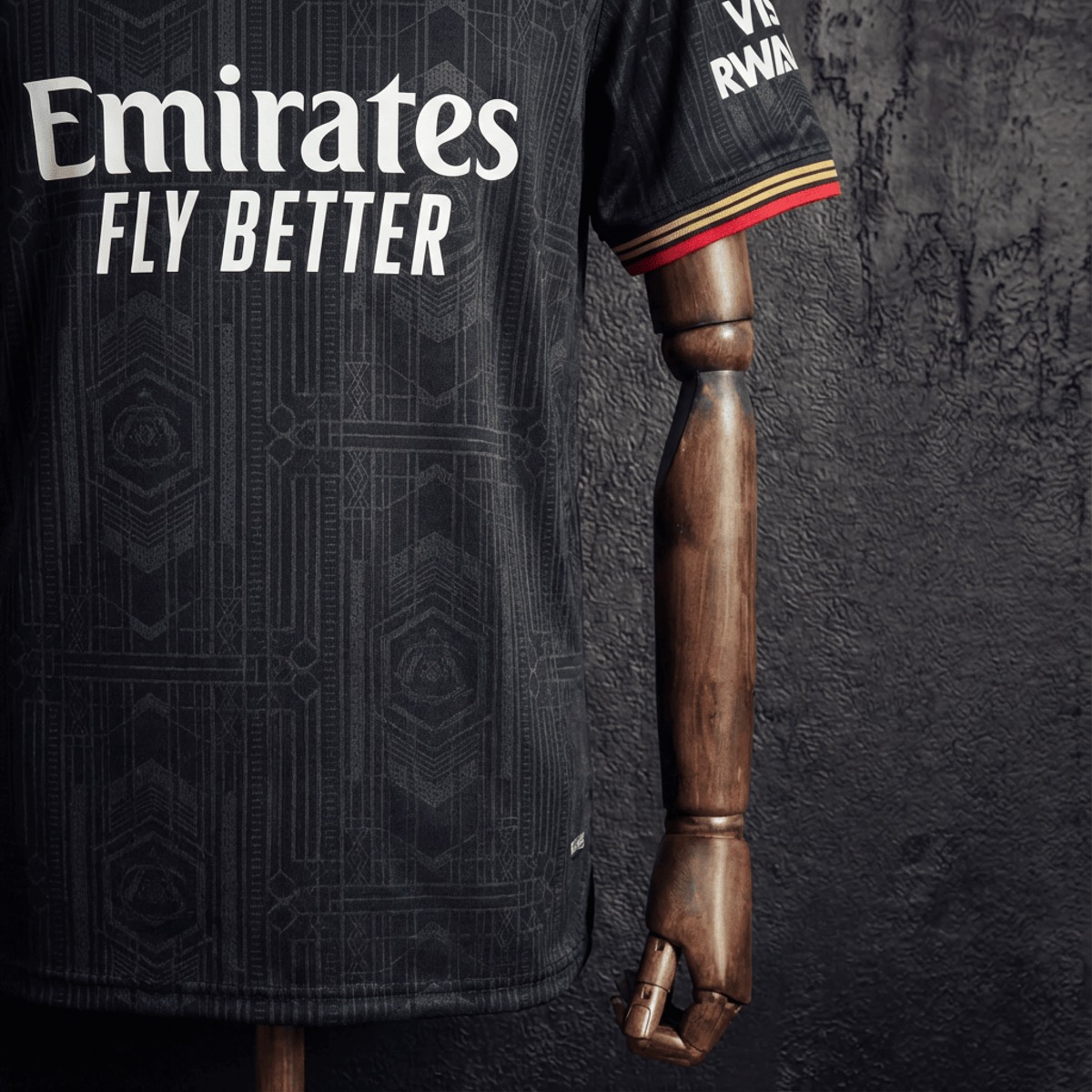 2025/26 Arsenal Training Black Polo Fan version