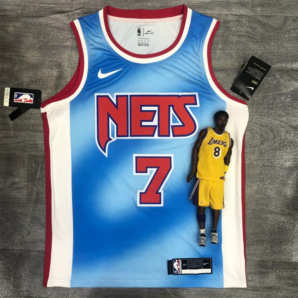 NBA Brooklyn Nets Round neck Blue Jersey DURANT#7 S-XXL