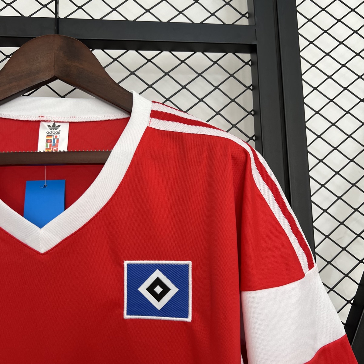 Retro Hamburger SV 1988 Away Red jersey Fan Version