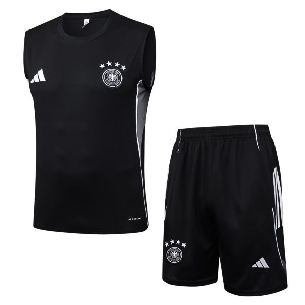 2026 Germany Black Training Set Shirt and Shorts