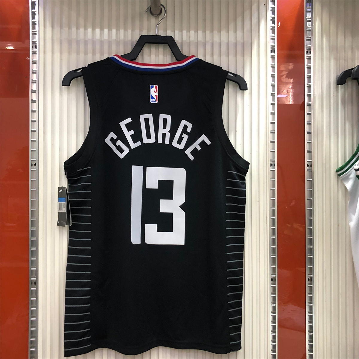 NBA Los Angeles Clippers V neck Black Jersey GEORGE#13 S-XXL