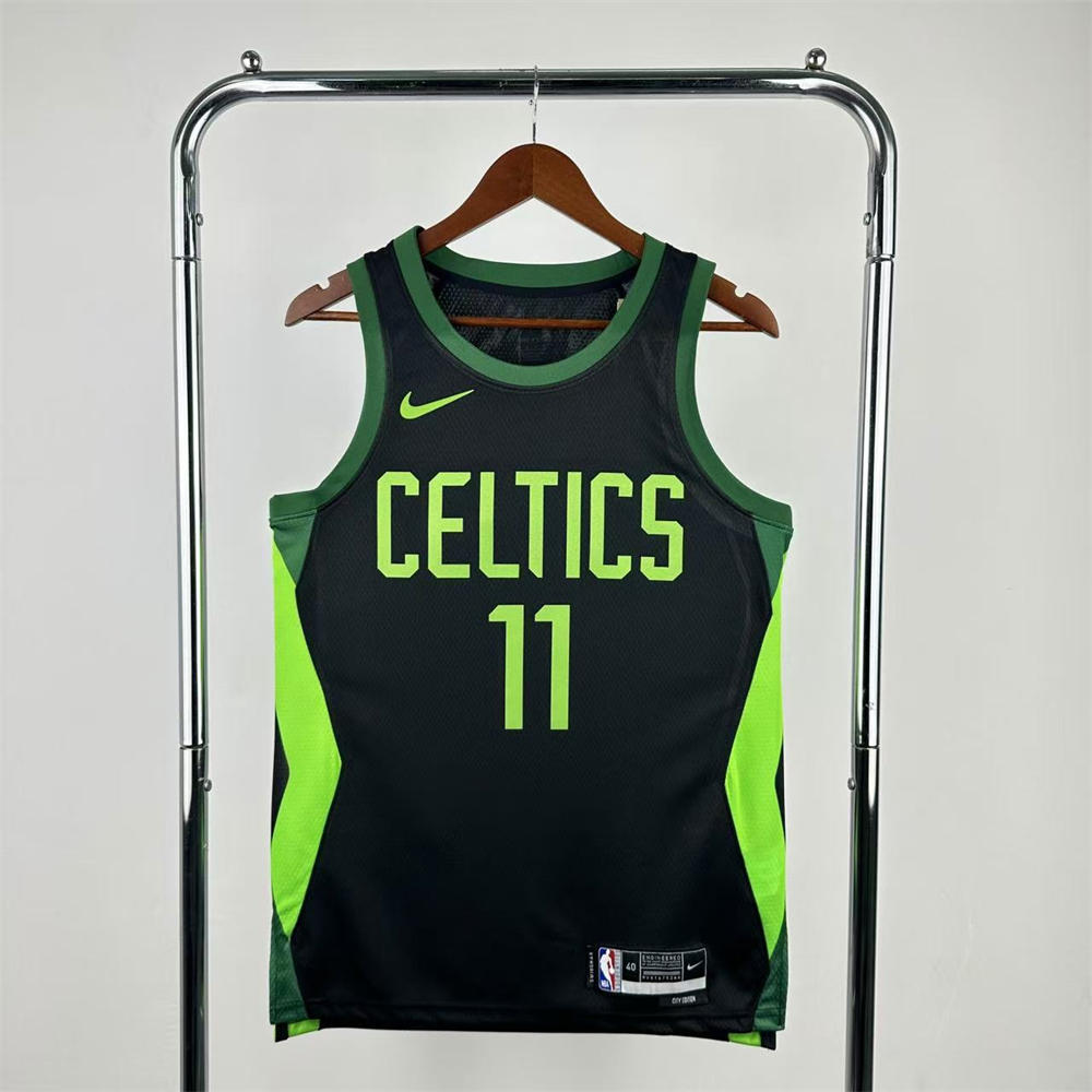 NBA Boston Celtics 24/25 City Edition Round Neck Black Jersey IRVING#11 S-XXL