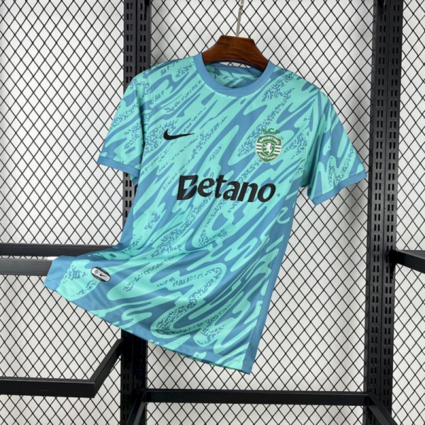 2025/26 Sporting Lisbon Blue goalkeeper jersey Fan version