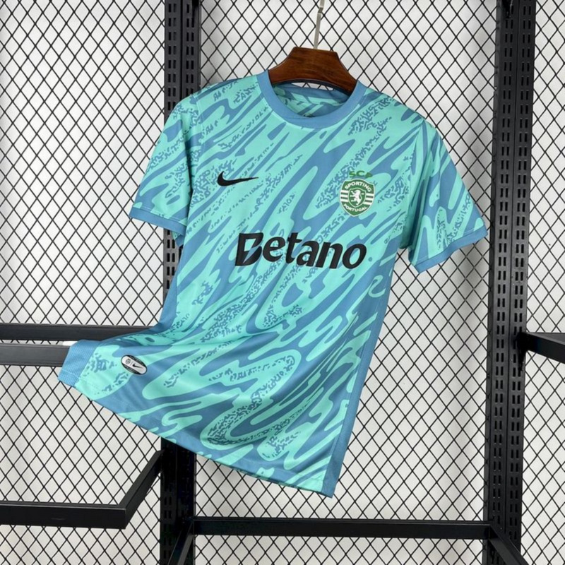 2025/26 Sporting Lisbon Blue goalkeeper jersey Fan version