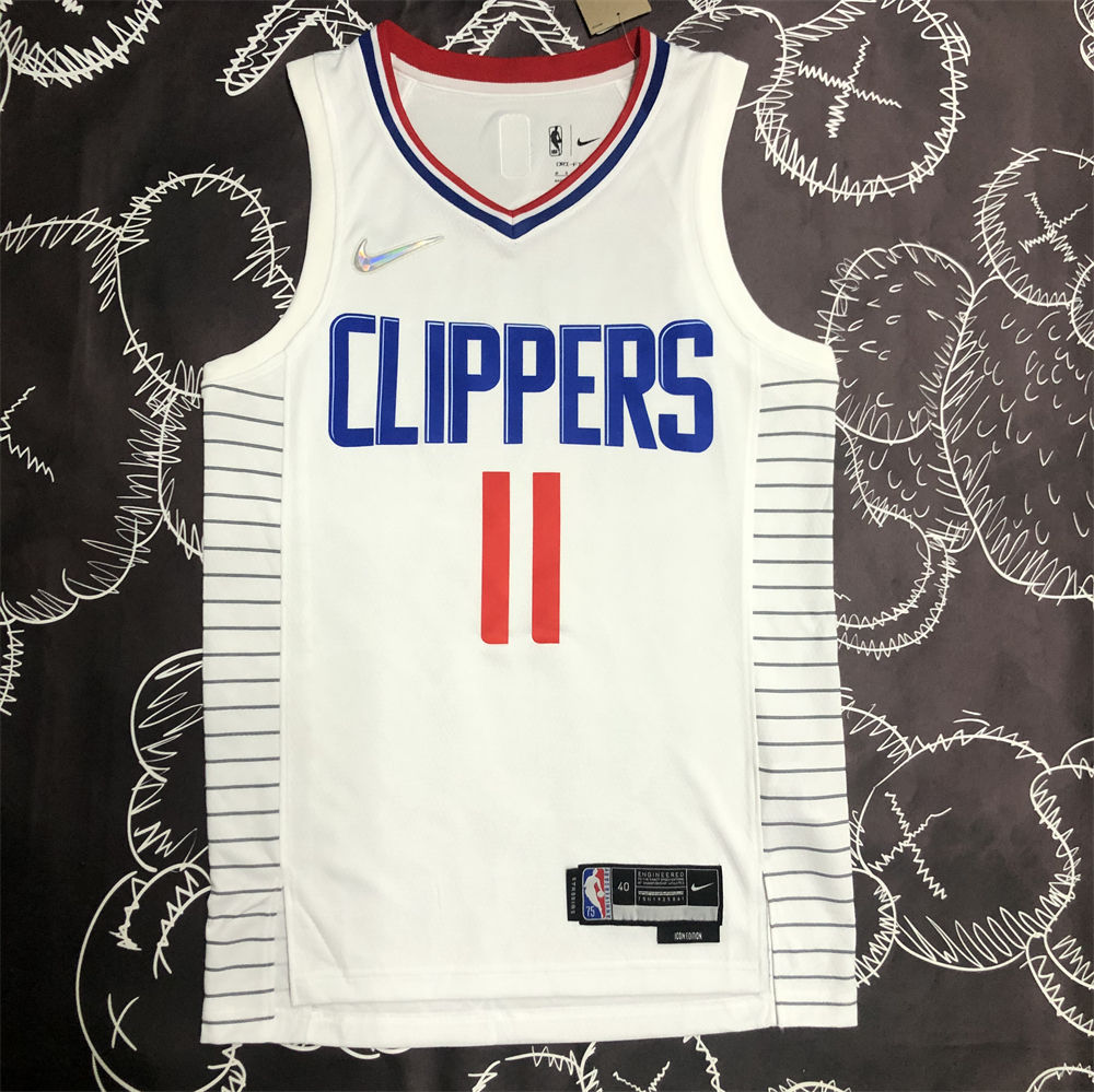 NBA Los Angeles Clippers V-Neck White Anniversary Jersey WALL#11 S-XXL
